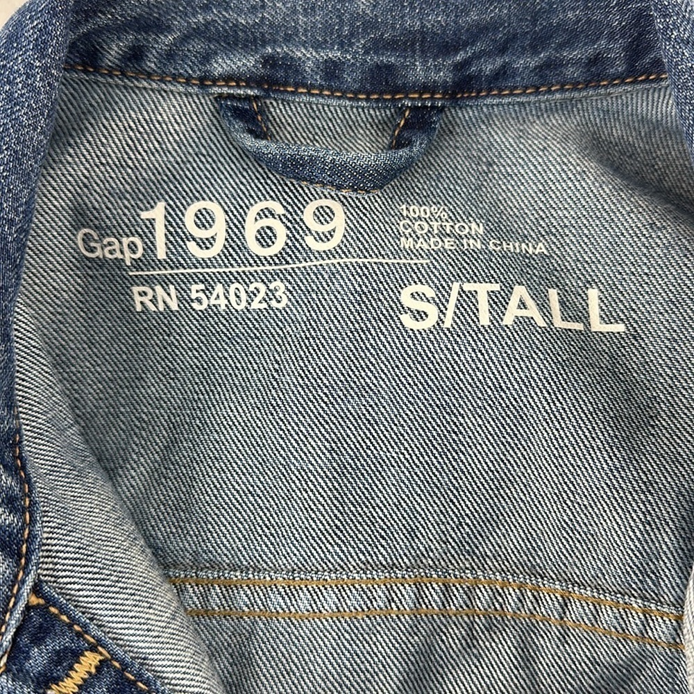GAP 1969 Icon Flap Jack Medium Wash Denim Jacket - Picture 8 of 9